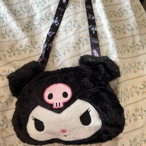 Sanrio Black and Pink Character Crossbody Bag